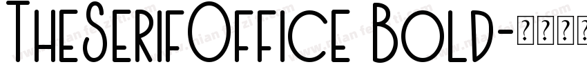 TheSerifOffice Bold字体转换